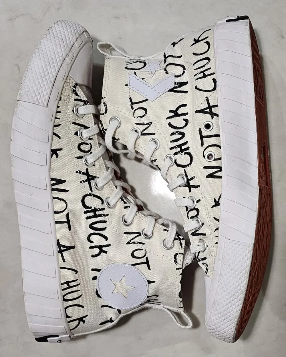 Converse UNT1TL3D Hi Not a Chuck Egret White Men's Size 8 High Top 166503C